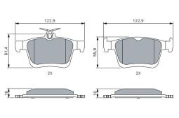 KLOCKI HAM./TYŁ/ AUDI / VW A3,GOLF 12- PG 1.1 0 986 494 659