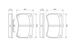 KLOCKI HAM./PRZ/ MAZDA 323 -89 PG 1.1. 0 986 460 390