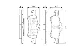 KLOCKI HAM./TYŁ/ TOYOTA YARIS 06- PG 1.1. 0 986 494 130
