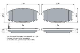KLOCKI HAM./PRZ/ KIA CARENS II 02- PG 1.1. 0 986 424 811