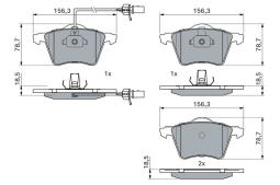 KLOCKI HAM./PRZ/ FORD GALAXY 01- PG 1.1. 0 986 424 780
