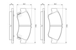 KLOCKI HAM./PRZ/ HONDA CIVIC 92- PG 1.1. 0 986 461 126