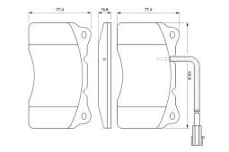 KLOCKI HAM./PRZ/ ALFA GTA 3,2 03- PG 1.1. 0 986 494 067