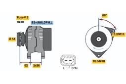 ALTERNATOR PG12.2. 0 124 425 057