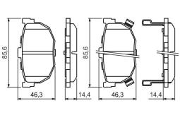 KLOCKI HAM./TYŁ/ NISSAN MAXIMA -92 PG 1.1. 0 986 424 418