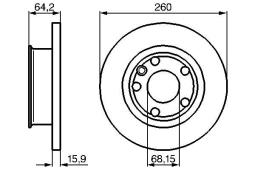 TARCZA HAM./PRZ/ VW T4 1,9D-2,0 PG 1.2. 0 986 478 547