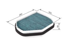 FILTR KABINY DB CROSSFIRE 04- /ANTYALERGICZNY FILTER+/ PG8.5 0 986 628 511