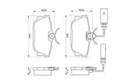 KLOCKI HAM./TYŁ/ VW T4 -98 /WYCOFANE Z OFERTY DOSTAWCY NOWY NUMER 0 986 494 051 PG 1.1. 0 986 424 748
