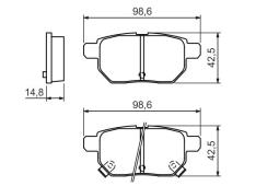 KLOCKI HAM./TYŁ/ TOYOTA YARIS 1,0-1,8VVT07- PG 1.1. 0 986 494 328