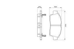 KLOCKI HAM./PRZ/ TOYOTA YARIS 99- PG 1.1. 0 986 424 535