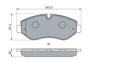 KLOCKI HAM./PRZ/ IVECO DAILY 35.10 06- PG 1.1. 0 986 494 293