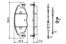 KLOCKI HAM./PRZ/ CITROEN C5 2,2HDI 01- PG 1.1. 0 986 424 581