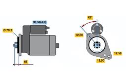 ROZRUSZNIK VW T5 1,9TDI 03- /12V/ /1,7KW/ PG12.1. 0 001 123 012