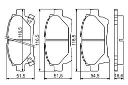 KLOCKI HAM./PRZ/ TOYOTA YARIS 99- /AKE/ PG 1.1. 0 986 494 333