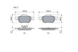 KLOCKI HAM./PRZ/ RENAULT LAGUNA 1,6 16V PG 1.1. 0 986 494 439