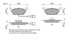 KLOCKI HAM./PRZ/ VW GOLF IV /+CZUJNIK/ PG 1.1. 0 986 494 524