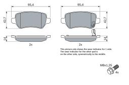 KLOCKI HAM./TYŁ/ OPEL ASTRA 02- PG 1.1. 0 986 424 646
