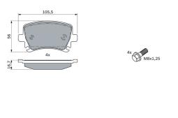 KLOCKI HAM./TYŁ/ VW TIGUAN 1,8 07- PG 1.1. 0 986 494 053