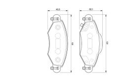 KLOCKI HAM./PRZ/ TOYOTA YARIS 00- PG 1.1. 0 986 424 788