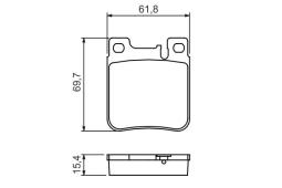KLOCKI HAM./TYŁ/ DB W140 91- /S/ W210 95 PG 1.1. 0 986 460 965