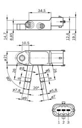 CZUJNIK CISNIENIA PG6.3. 0 281 002 772