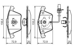 KLOCKI HAM./PRZ/ AUDI A6 05- PG 1.1. 0 986 494 271