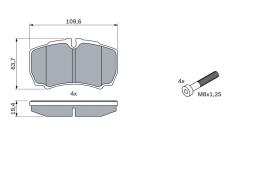 KLOCKI HAM./TYŁ/ IVECO DAILY 35 99- PG 1.1. 0 986 424 750