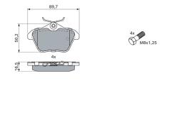 KLOCKI HAM./TYŁ/ ALFA 156 97- PG 1.1. 0 986 494 020