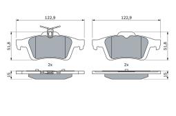 KLOCKI HAM./TYŁ/ FORD FOCUS 02- PG 1.1. 0 986 494 127