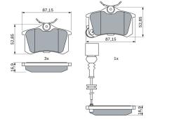 KLOCKI HAM./TYŁ/ SKODA FABIA 01- /CZUJNIK/ PG 1.1. 0 986 424 813