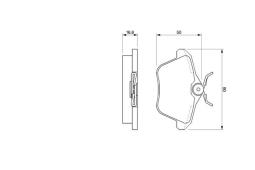 KLOCKI HAM./TYŁ/ ALFA 156 97- PG 1.1. 0 986 424 506