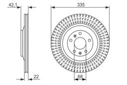 TARCZA HAM./TYŁ/ AUDI A8 3,0-4,2 06- @33X22 PG 1.2. 0 986 479 591