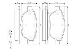 KLOCKI HAM./PRZ/ FIAT DOBLO 1,3-1,9JTD 05- PG 1.1. 0 986 494 074