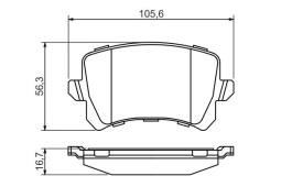 KLOCKI HAM./TYŁ/ VW TIGUAN 1,8 07- PG 1.1. 0 986 494 344