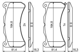 KLOCKI HAM.LEXUS ISF5,012,2007-05,2014 PG 1.1 0 986 494 871