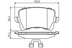 KLOCKI HAM./TYŁ/ VW TIGUAN 1,8 07- PG 1.2. 0 986 494 626