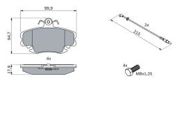 KLOCKI HAM./PRZ/ RENAULT MEGANE PG 1.1. 0 986 467 720