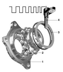 CZUJNIK ABS RENAULT TWINGO 1,2 16V 03-  /PRZ/ PG 1.7. 0 265 007 527