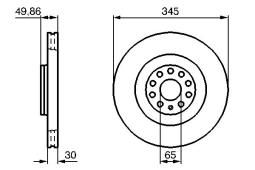 TARCZA HAM./PRZ/ AUDI A3 3,2QUATTRO 04- PG 1.2 0 986 479 B87
