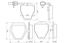 KLOCKI HAM./PRZ/ AUDI A6 ALLROAD 00- PG 1.1. 0 986 424 690