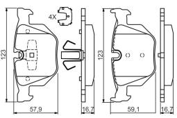 KLOCKI HAM./TYŁ/ BMW 3 05- 0 986 494 540