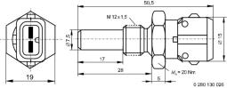 CZUJNIK TEMP.WODY VW PG6.3. 0 280 130 026