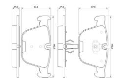 KLOCKI HAM./TYŁ/ BMW 5,6,7 04- PG 1.1. 0 986 424 698