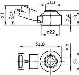 CZUJNIK SPALANIA STUKOWEGO PG6.3. 0 261 231 173