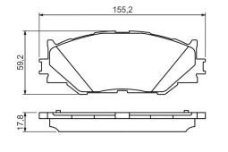 KLOCKI HAM./PRZ/ LEXUS IS 250 05- PG 1.1. 0 986 494 316