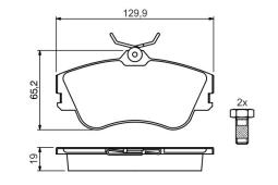 KLOCKI HAM./PRZ/ VW T4 15 /NIE WENT/ PG 1.1. 0 986 461 753