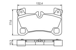 KLOCKI HAM./TYŁ/ PORSCHE CAYENNE 4,8 07- PG 1.1. 0 986 494 205