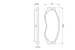 KLOCKI HAM./PRZ/ MITSUBISHI L200,L300 PG 1.1. 0 986 424 572