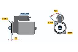 ROZRUSZNIK AUDI A3 1.6 /12V/ /1.1KW/ PG12.1. 0 001 121 026