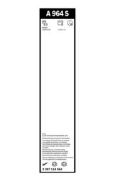 PIÓRA WYCIER. 750MM/680MM 2SZT RENAULT  ESPACE /AEROTWIN/ PG10.2. 3 397 118 964